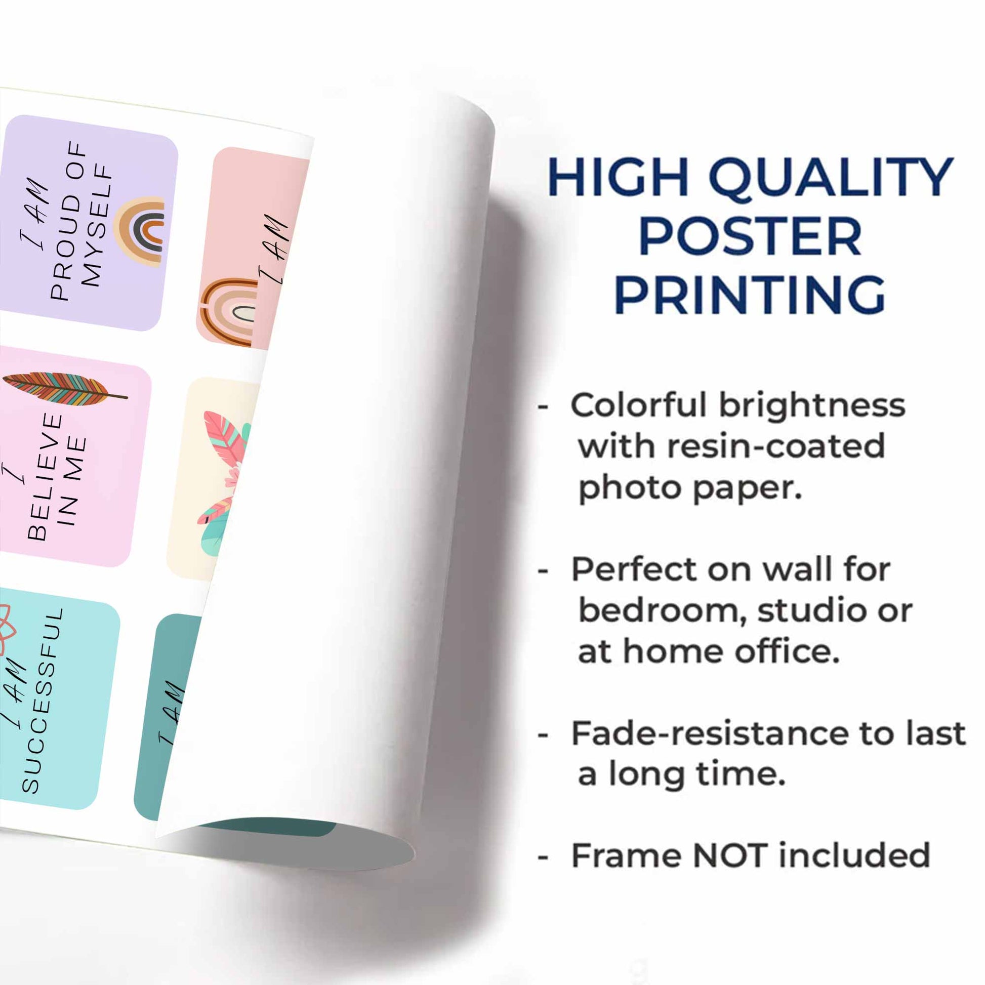 I Am Lovable, Beautiful, Successful, Self Affirmation Poster