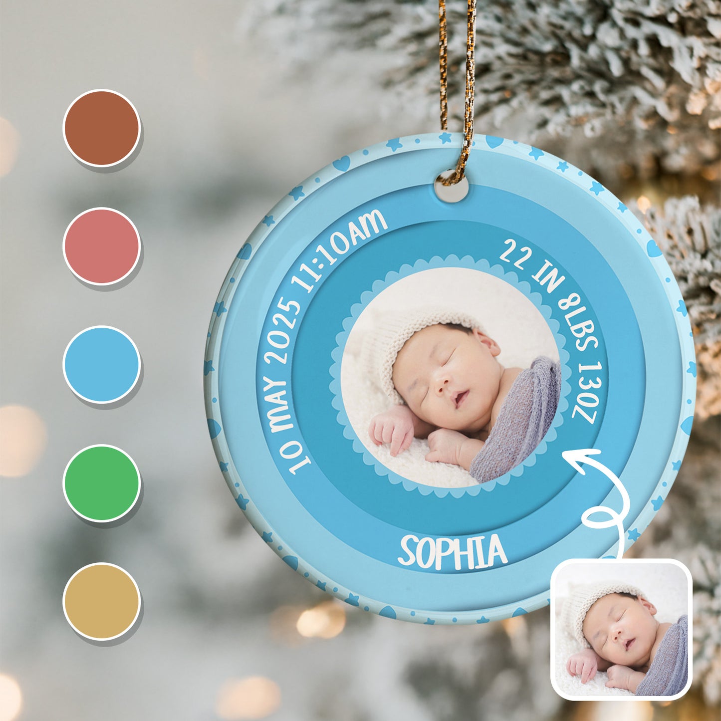 Capture The Moment Of Your Little One's Arrival With Custom Details