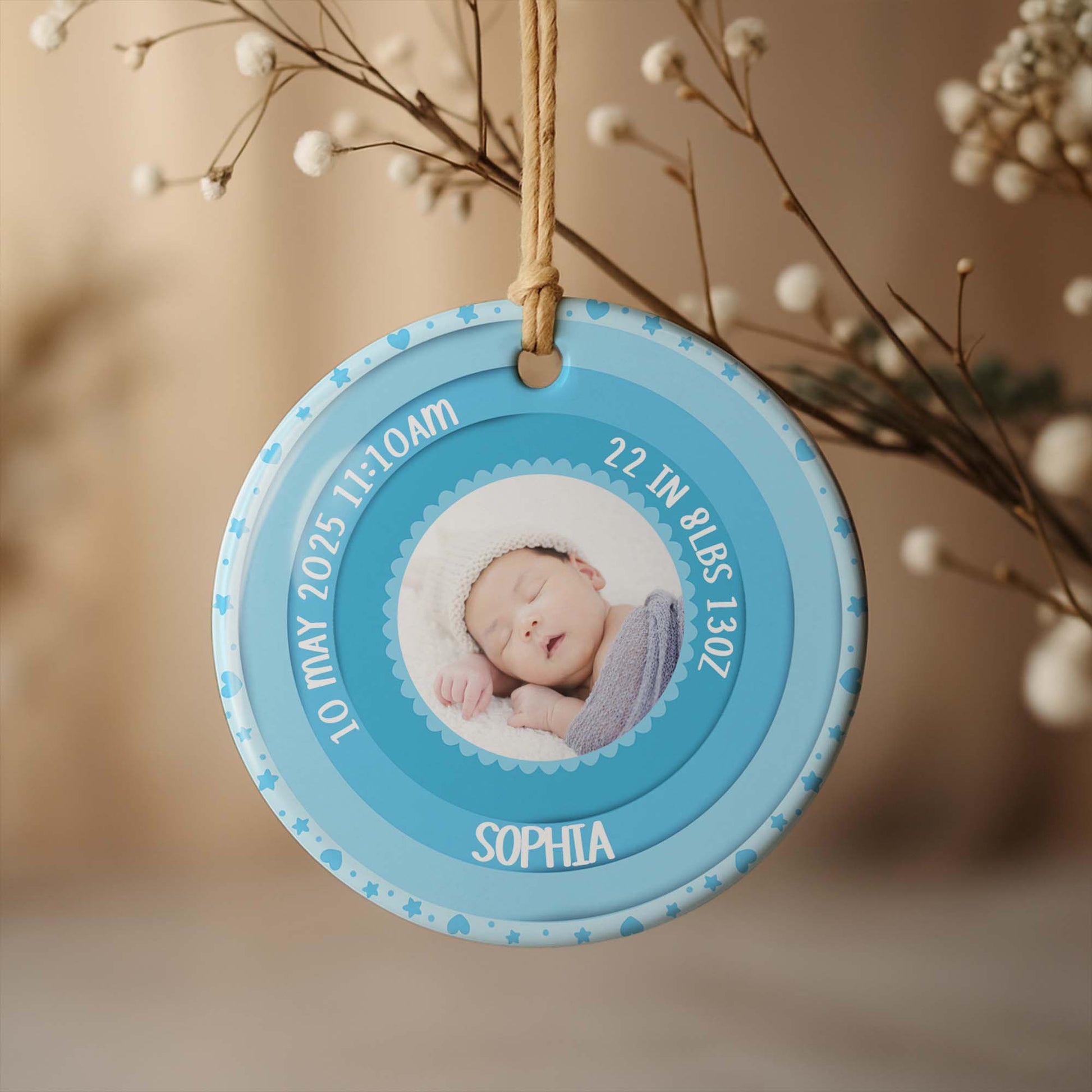 Capture The Moment Of Your Little One's Arrival With Custom Details