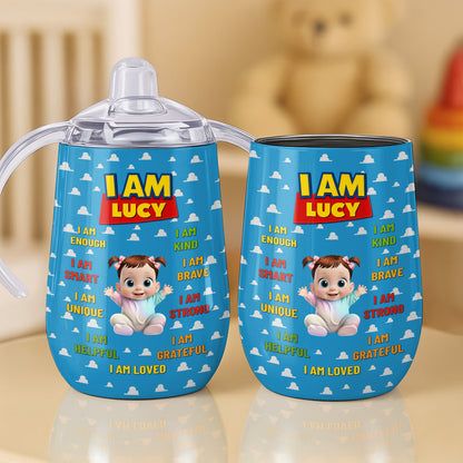 I Am Enough, I Am Smart, Cartoon Girl Design