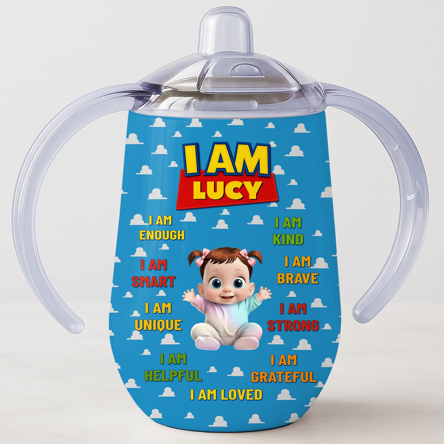 I Am Enough, I Am Smart, Cartoon Girl Design