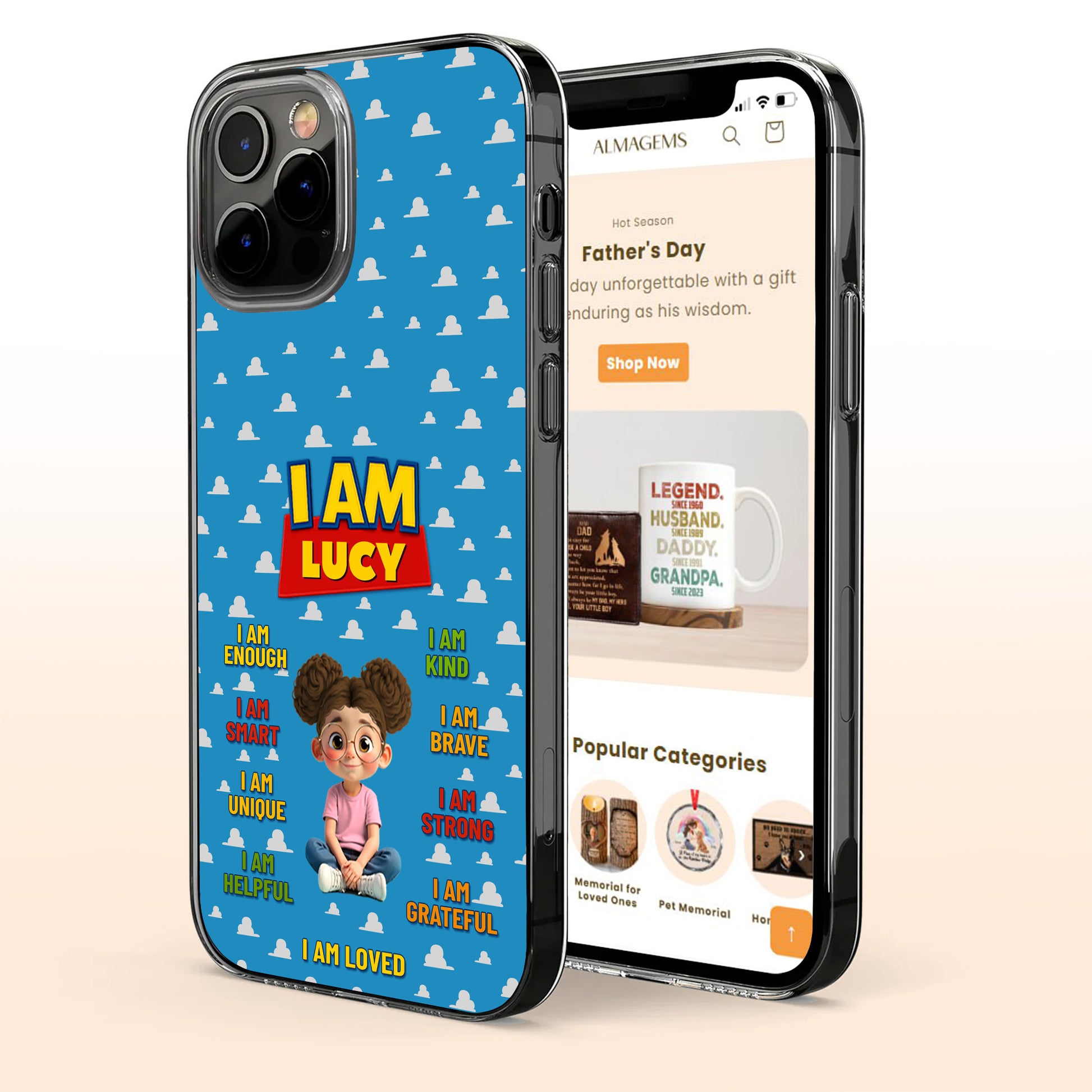 I Am Lucy, Positive Affirmation Cloud Design