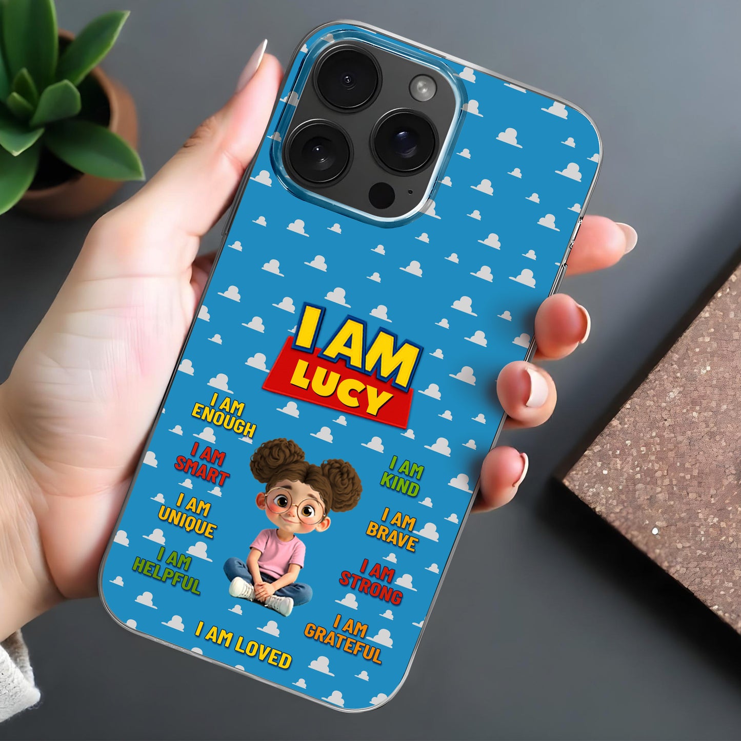 I Am Lucy, Positive Affirmation Cloud Design