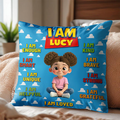 I Am Enough Kind Smart Unique, Positive Affirmations Pillow