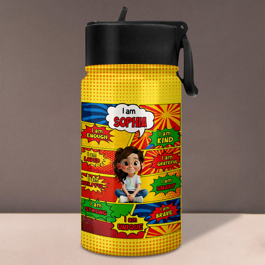 I Am Enough, Kind, Smart, Strong Comic Style Positive Affirmations