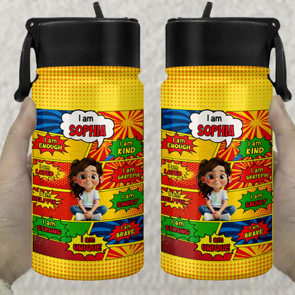 I Am Enough, Kind, Smart, Strong Comic Style Positive Affirmations