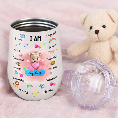 I Am Brave, Kind, Grateful, Custom Doll And Rainbow Design