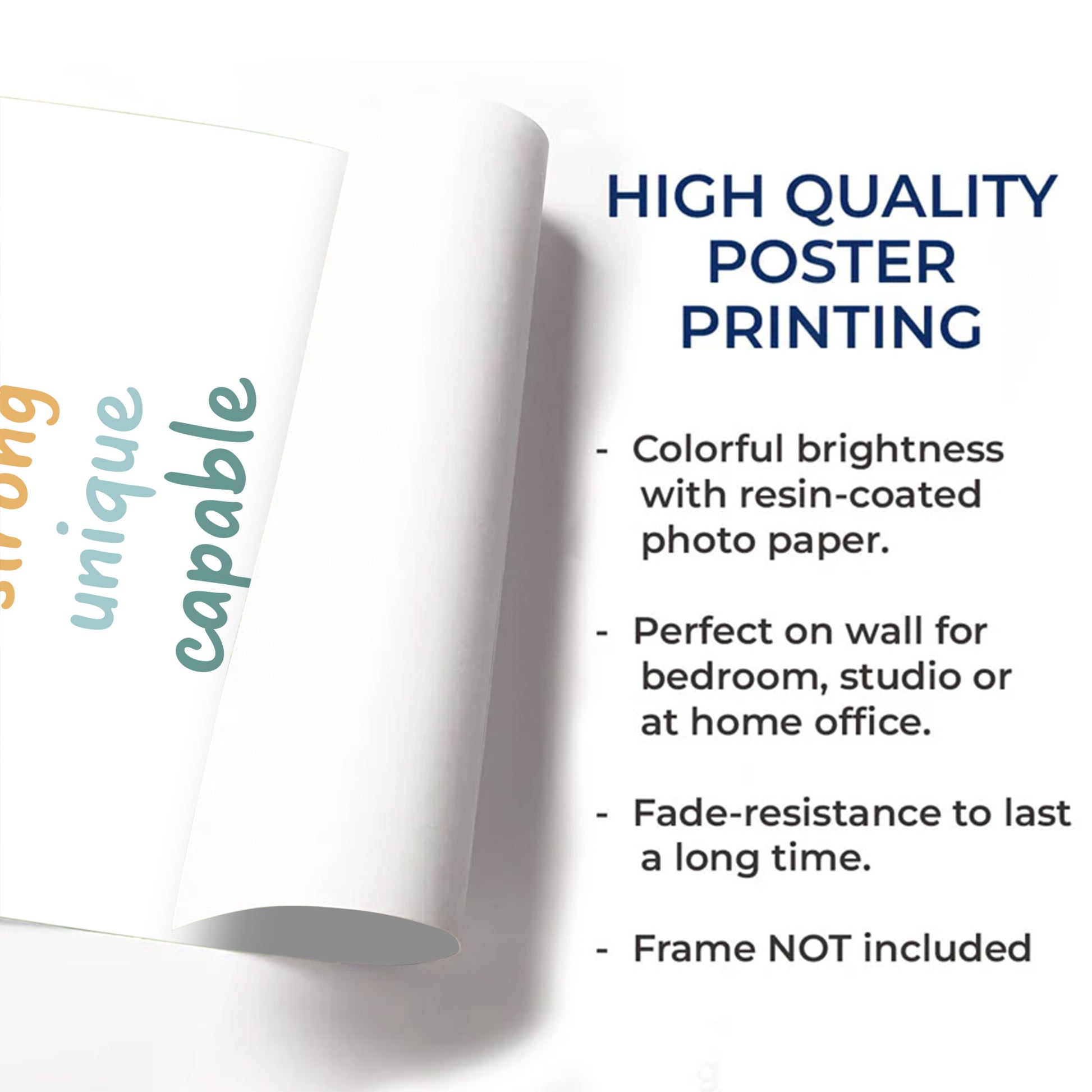 I Am Kind, Smart, Brave, Poster of Inspirational Words