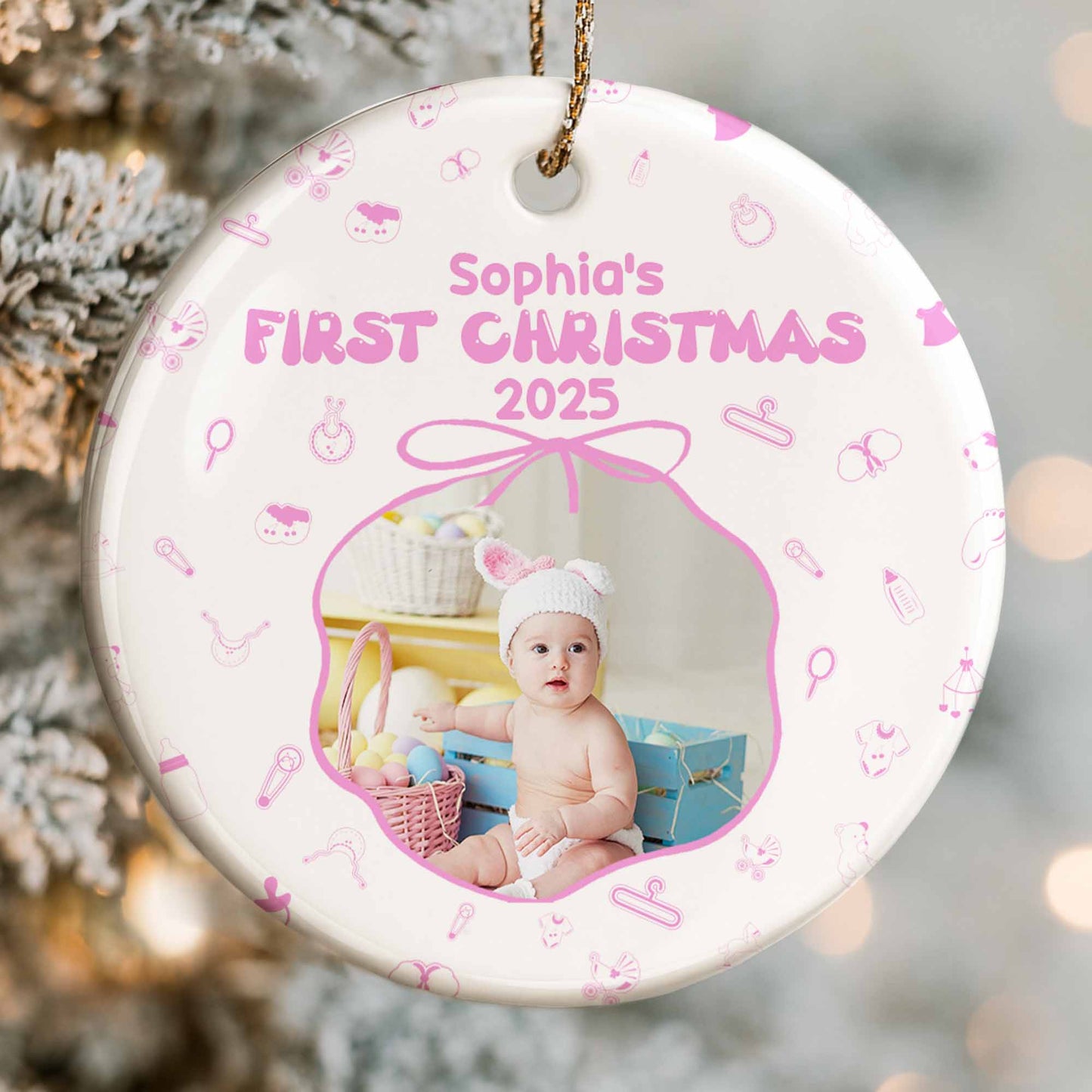 First Christmas, Baby And Cute Holiday Icons