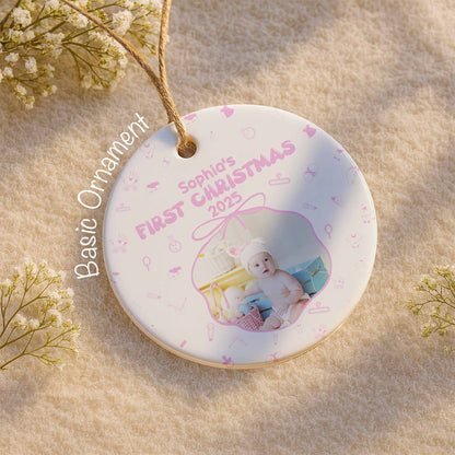 First Christmas, Baby And Cute Holiday Icons