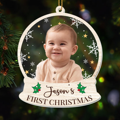 Your Baby's First Christmas, Customizable Photo Ornament