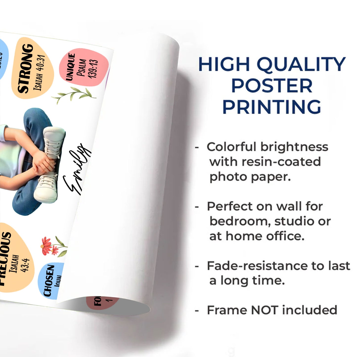 God Says You Are Special, Loved, Redeemed, Girl With Flowers