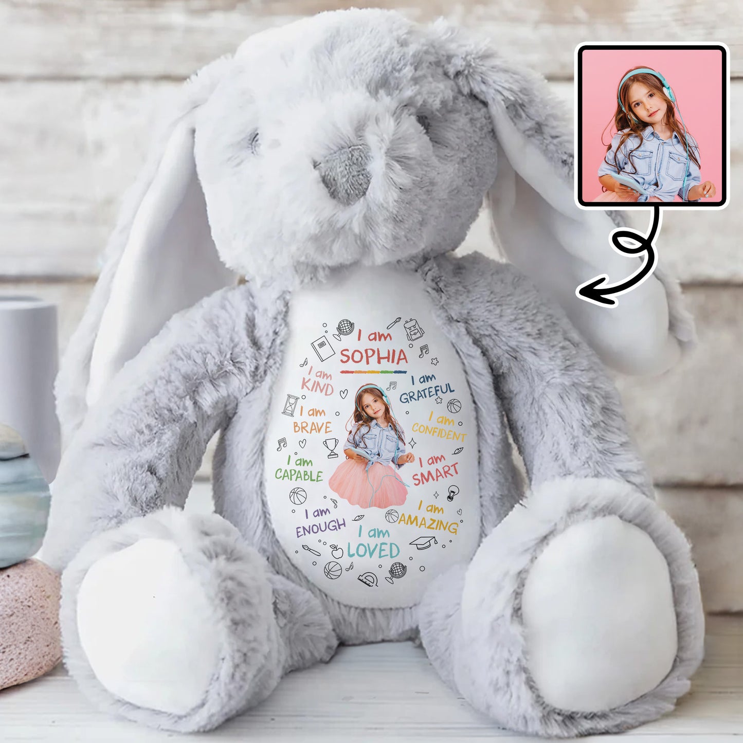 I Am Kind, I Am Brave, Heart And Affirmations Design