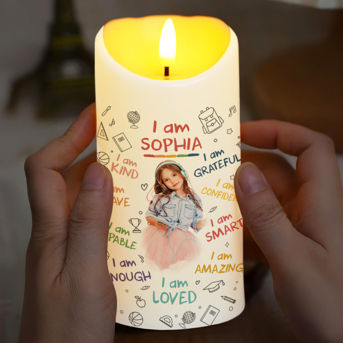 I Am Kind, I Am Grateful, Positive Affirmation Candle