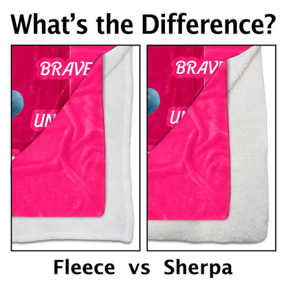 I Am Strong, Loved, Helpful, Unique Animated Girl Blanket