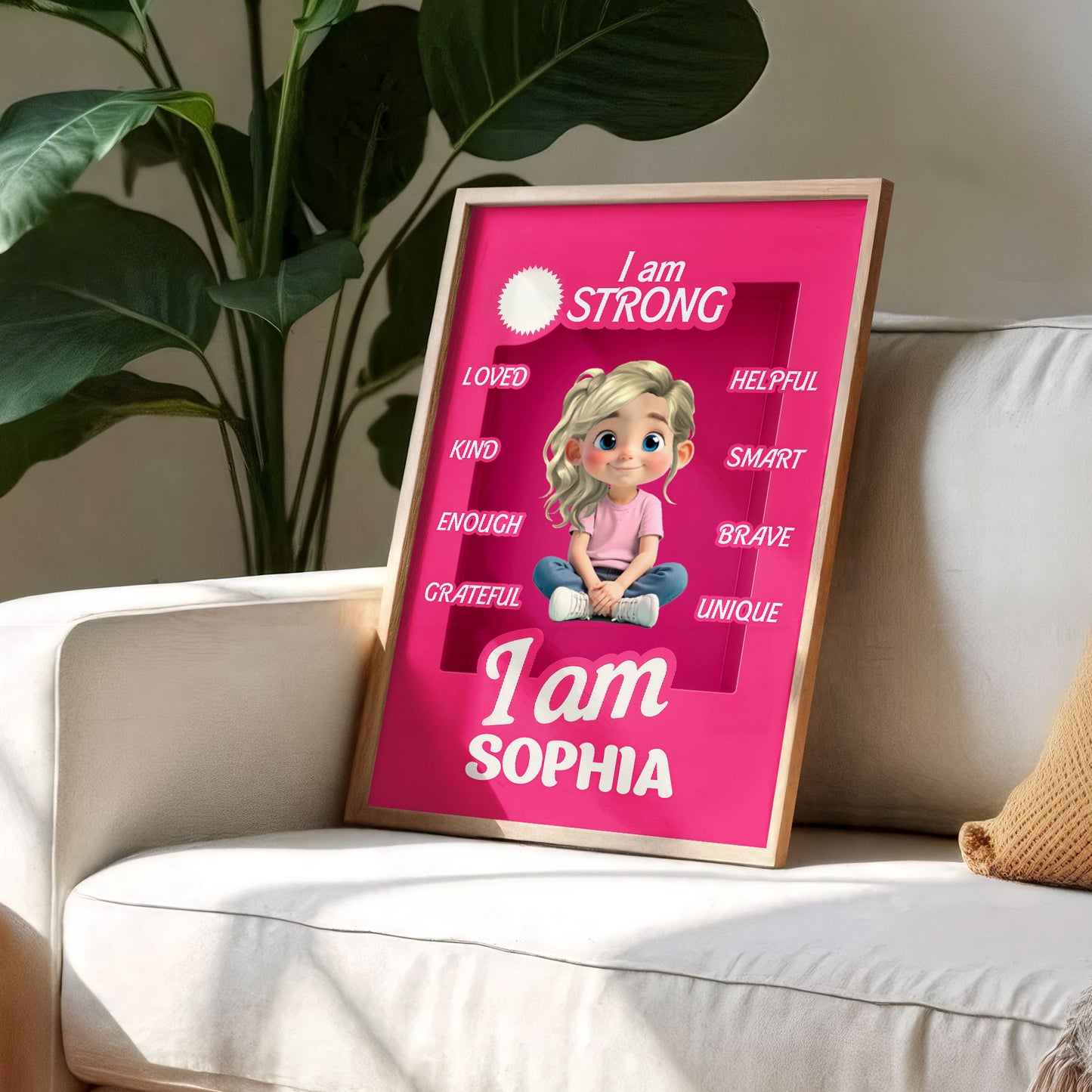 I Am Strong, Loved, Kind, Inspirational Girl