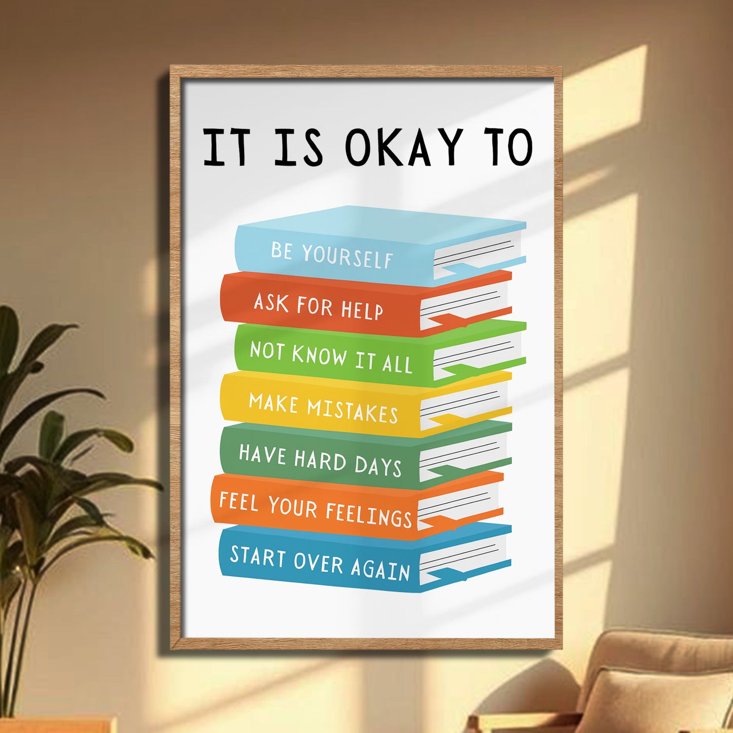 It Is Okay To Start Over With Stacked Books Inspiration