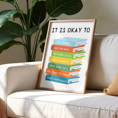 It Is Okay To Start Over With Stacked Books Inspiration