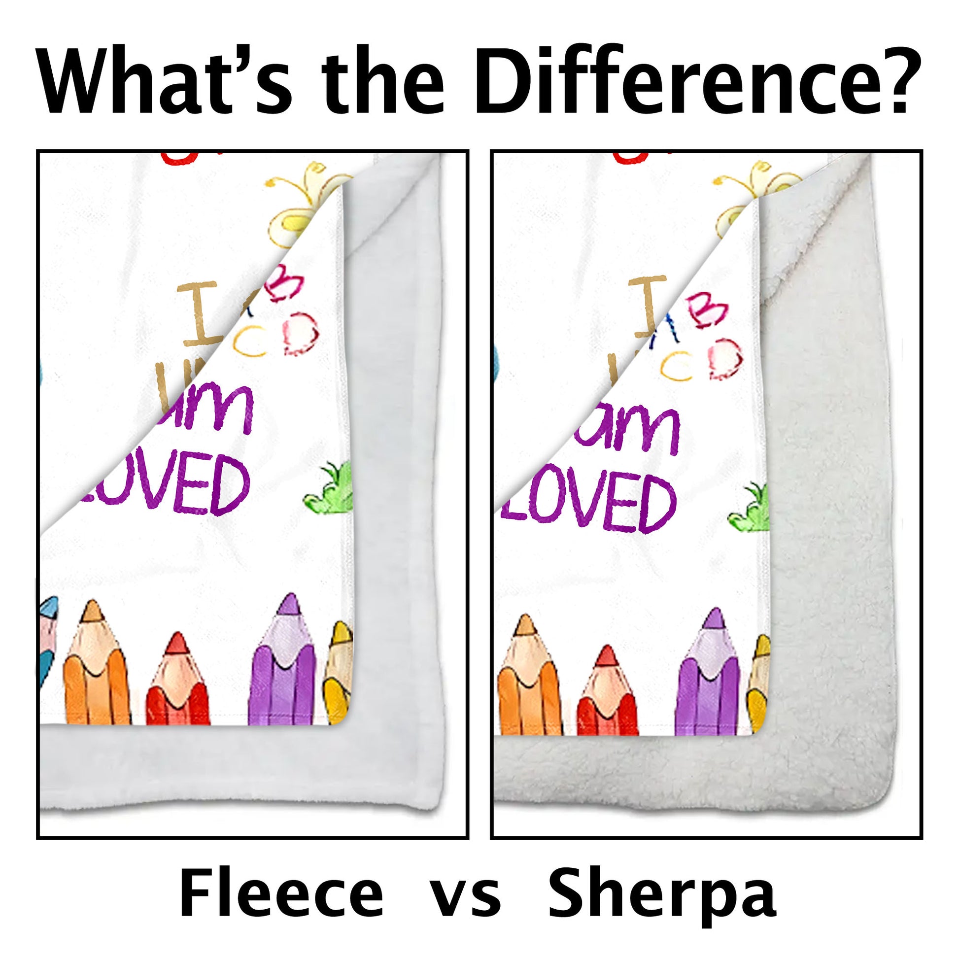 I Am Kind, I Am Grateful, Custom Positive Affirmations Blanket