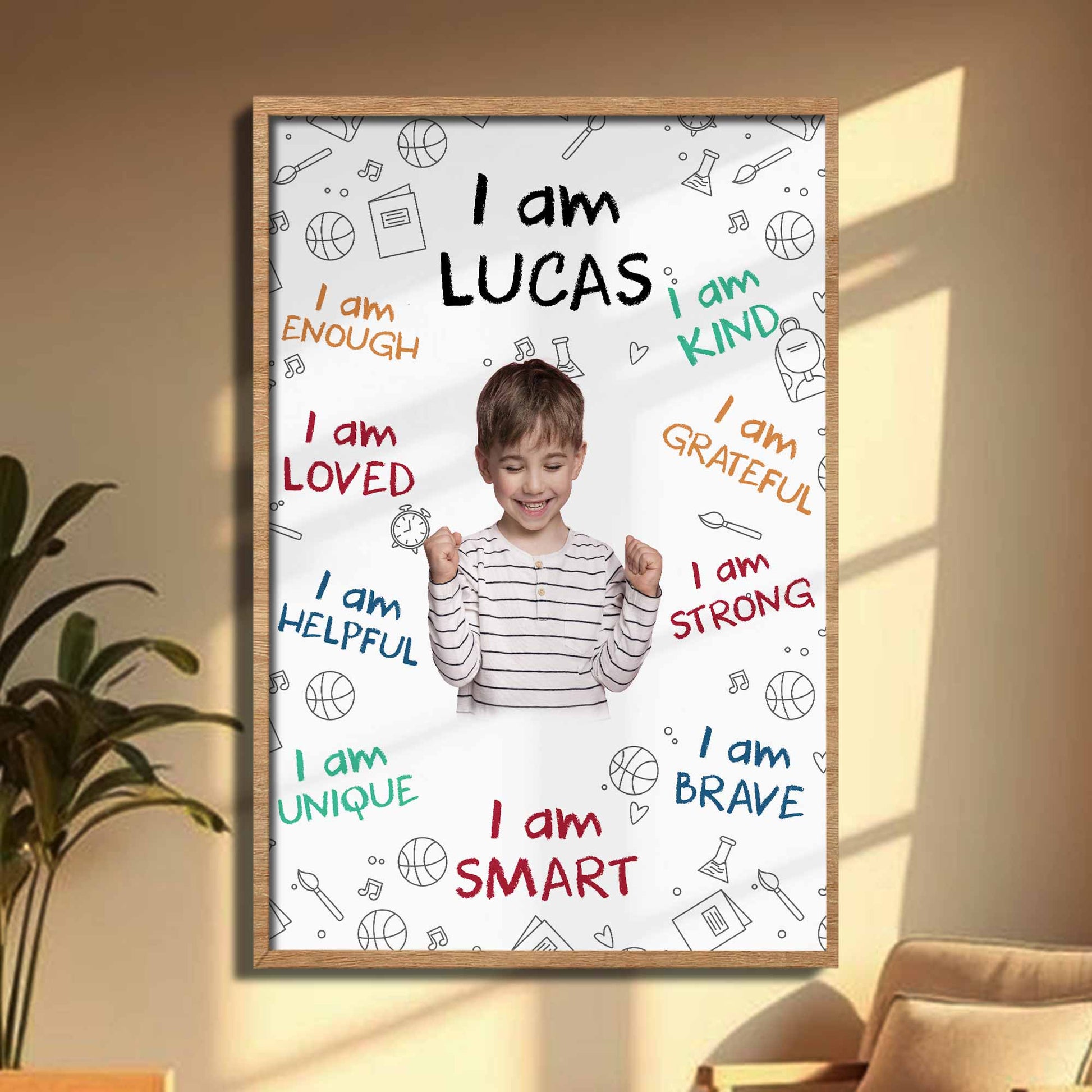 I Am Loved, Encouraging Words Poster For Young Girls
