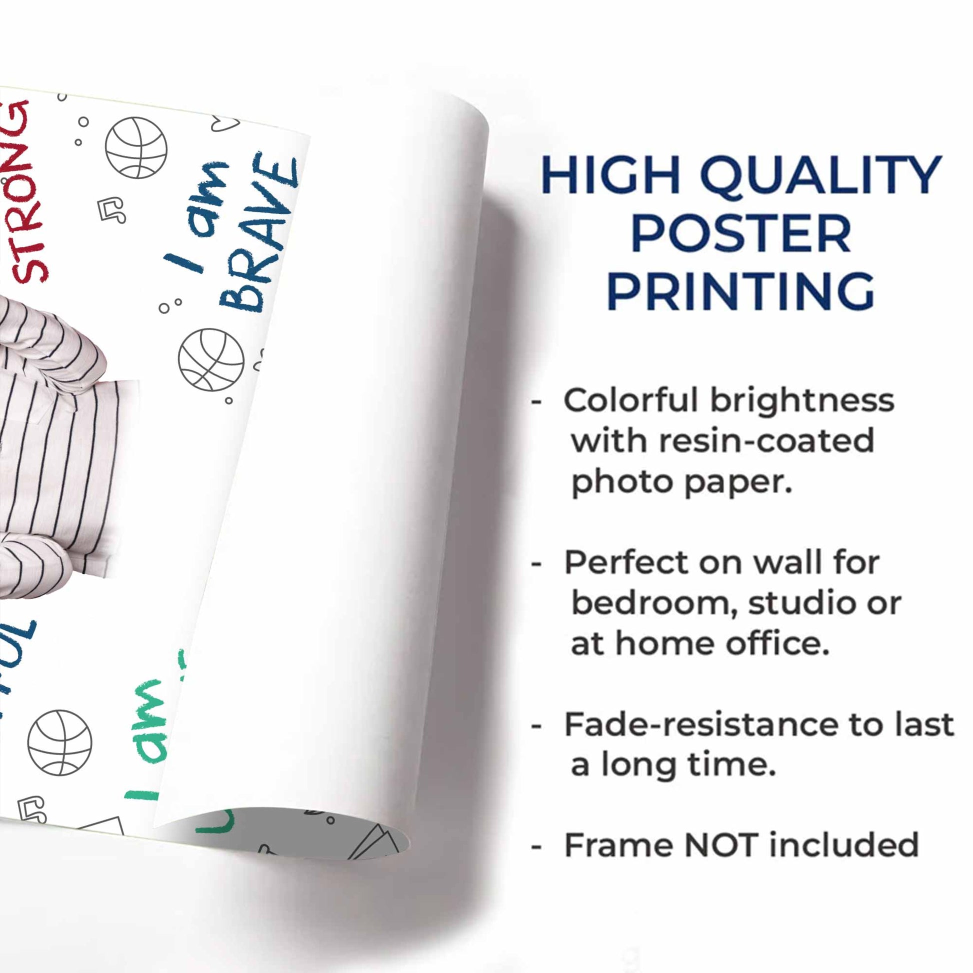 I Am Loved, Encouraging Words Poster For Young Girls