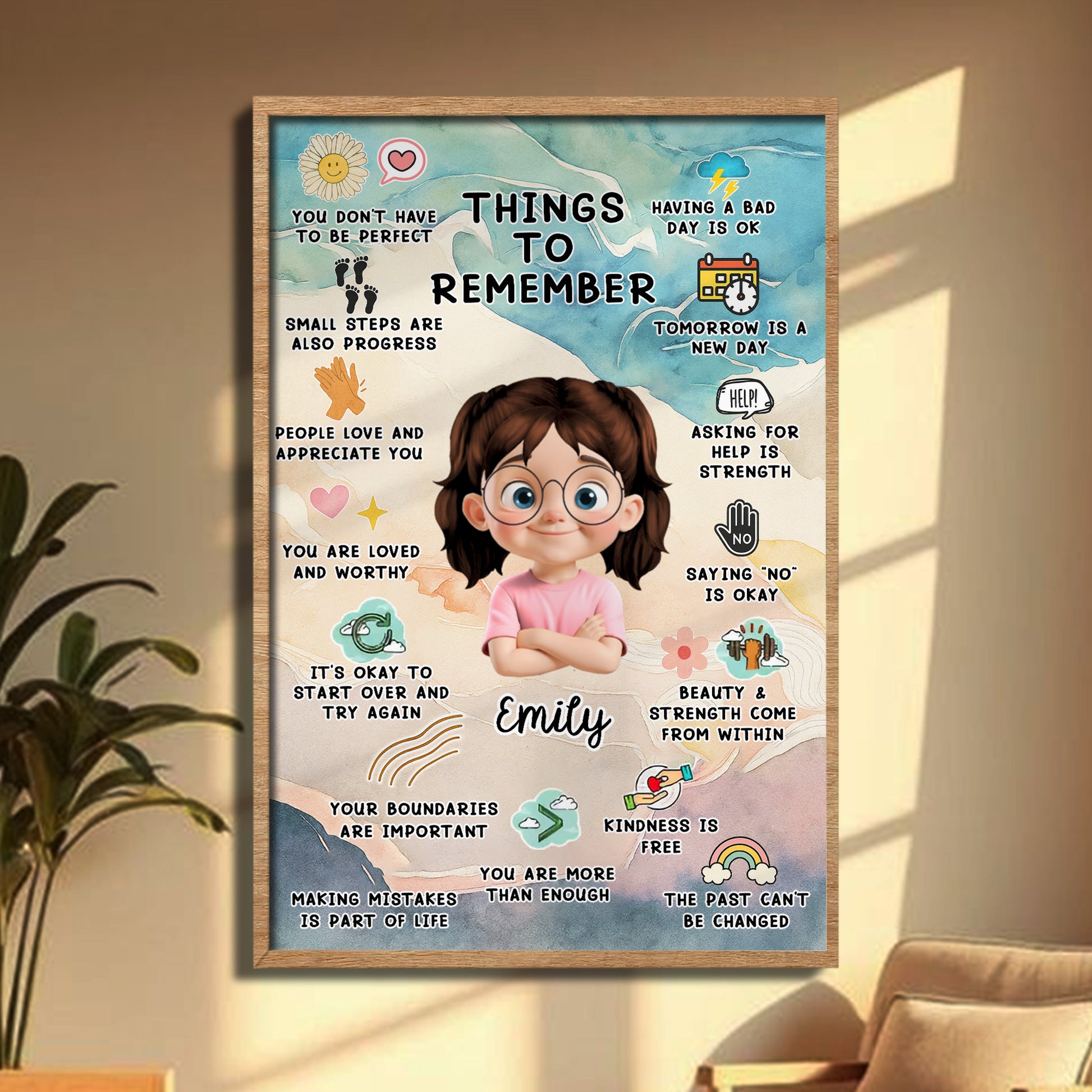 You Don't Have to Be Perfect, Flowers, Hearts, and Stars