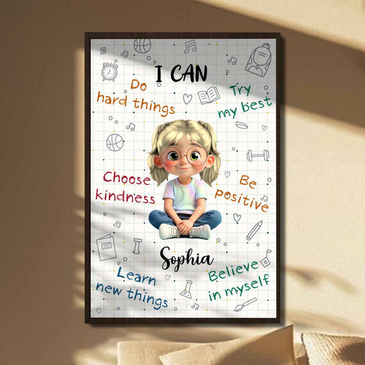 I Can Do Hard Things, Learn And Believe Poster