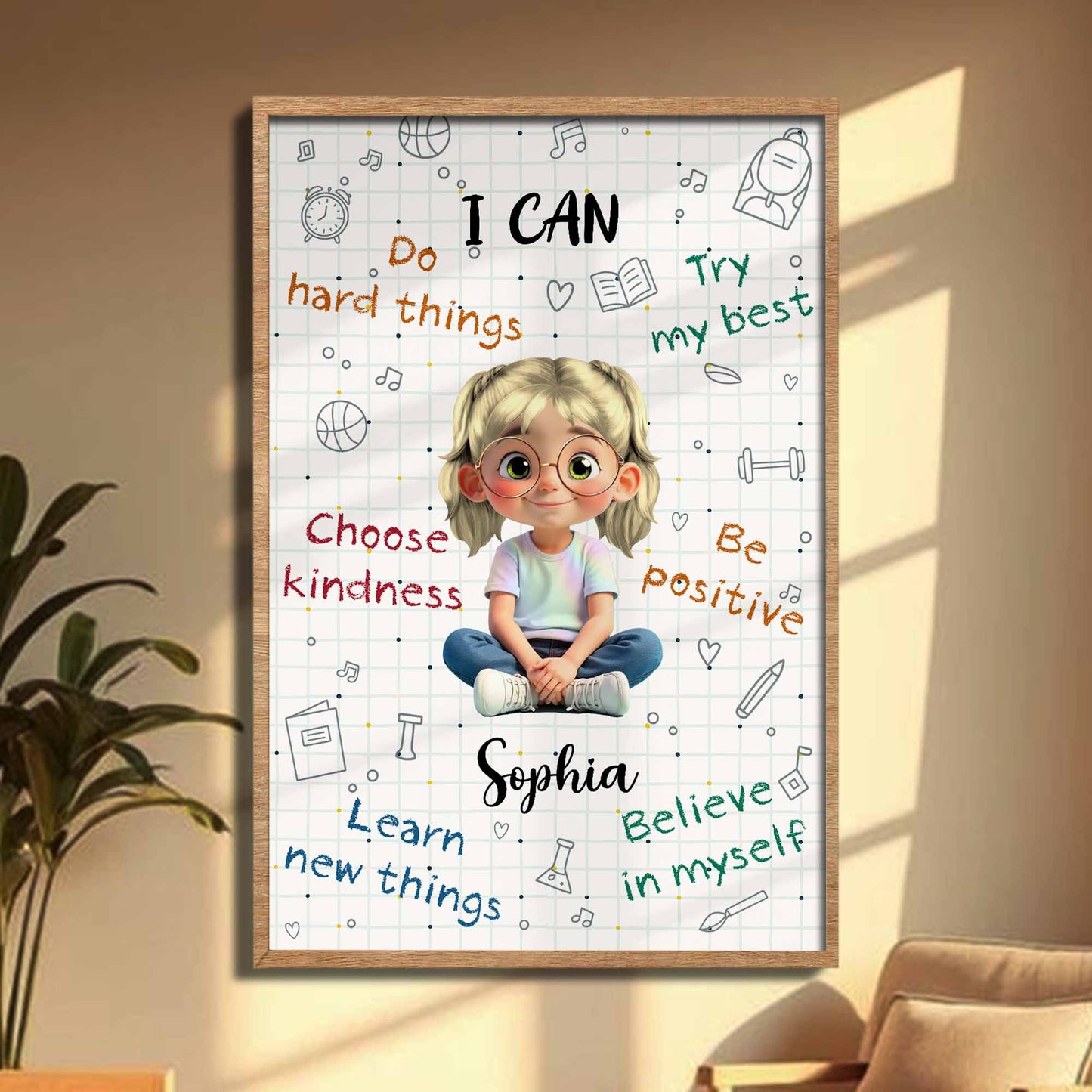 I Can Do Hard Things, Learn And Believe Poster