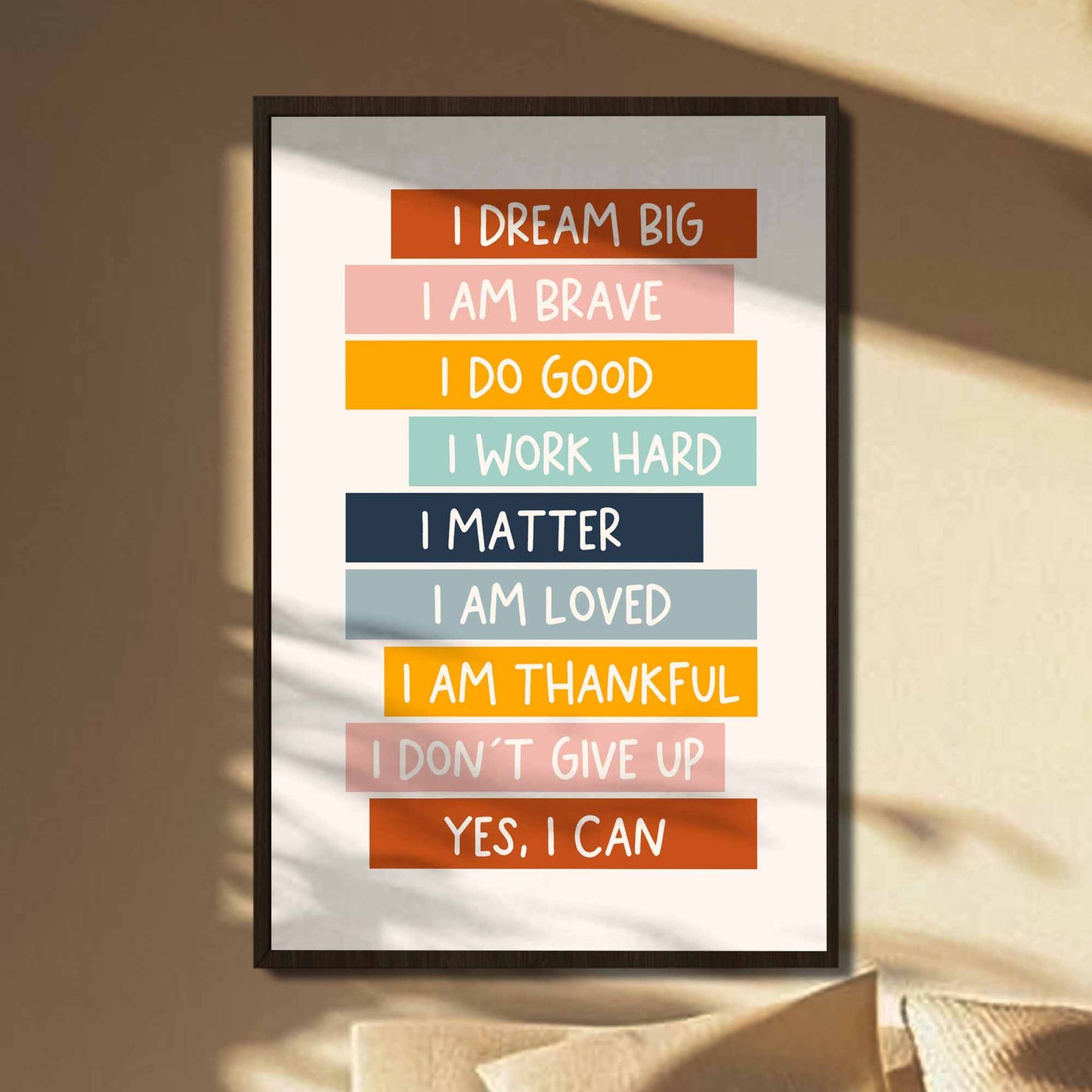 I Dream Big, I Am Brave, Inspirational Poster