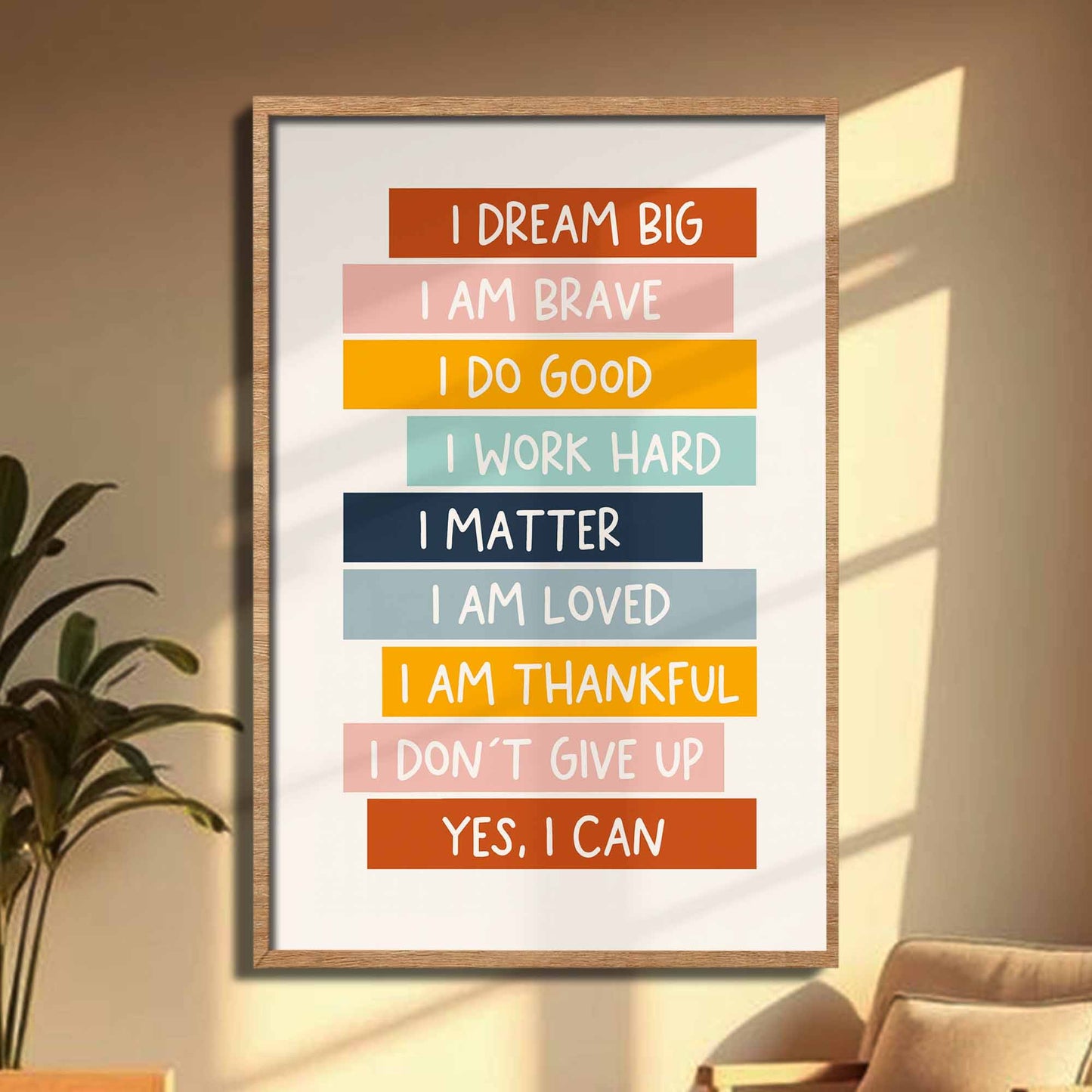 I Dream Big, I Am Brave, Inspirational Poster