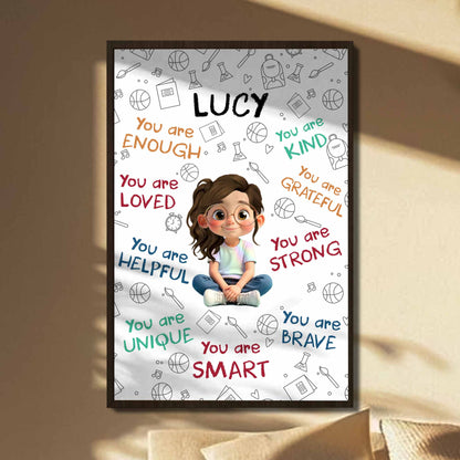 You Are Enough, Loved, Helpful, Positive Affirmations