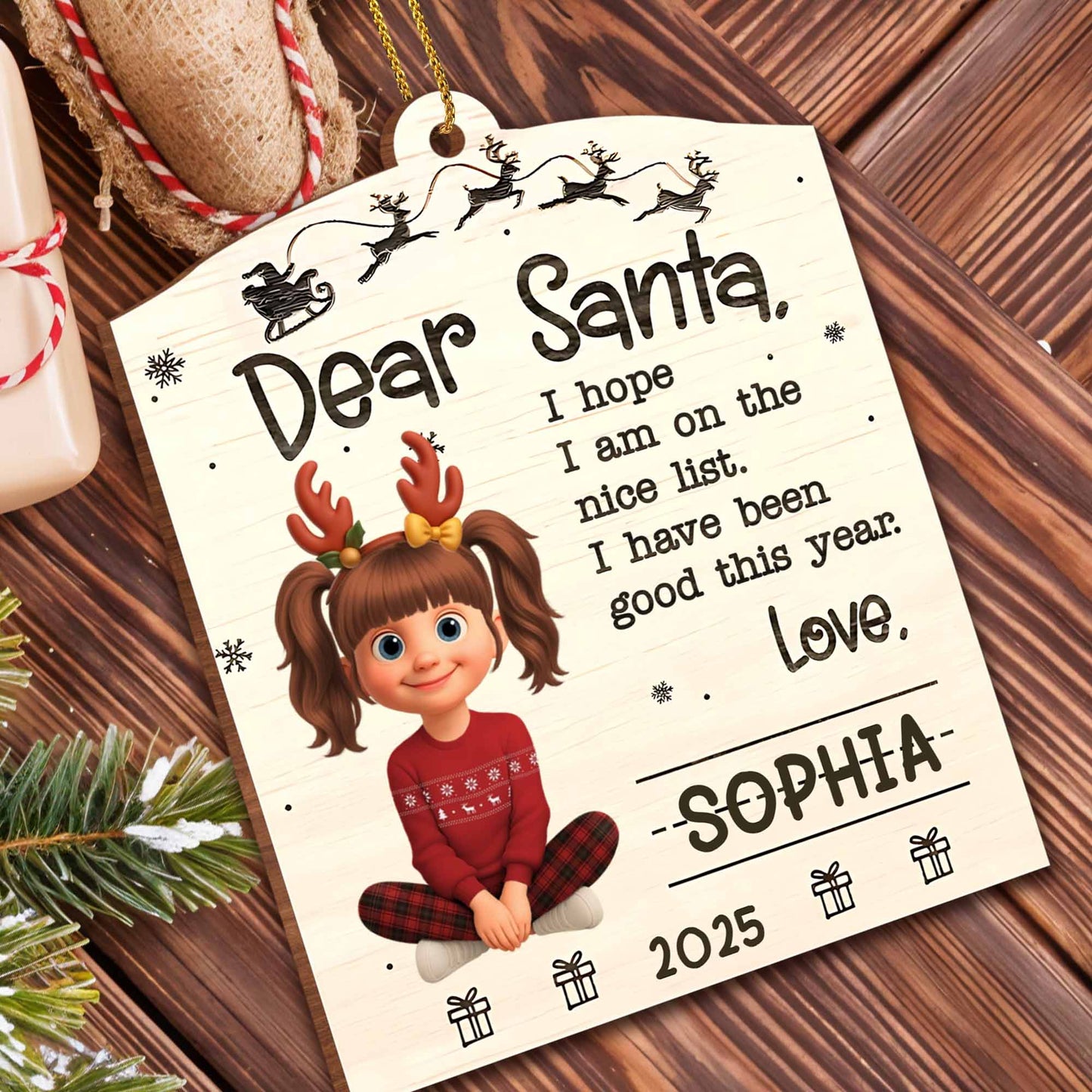 Dear Santa, I Hope I Am on The Nice List