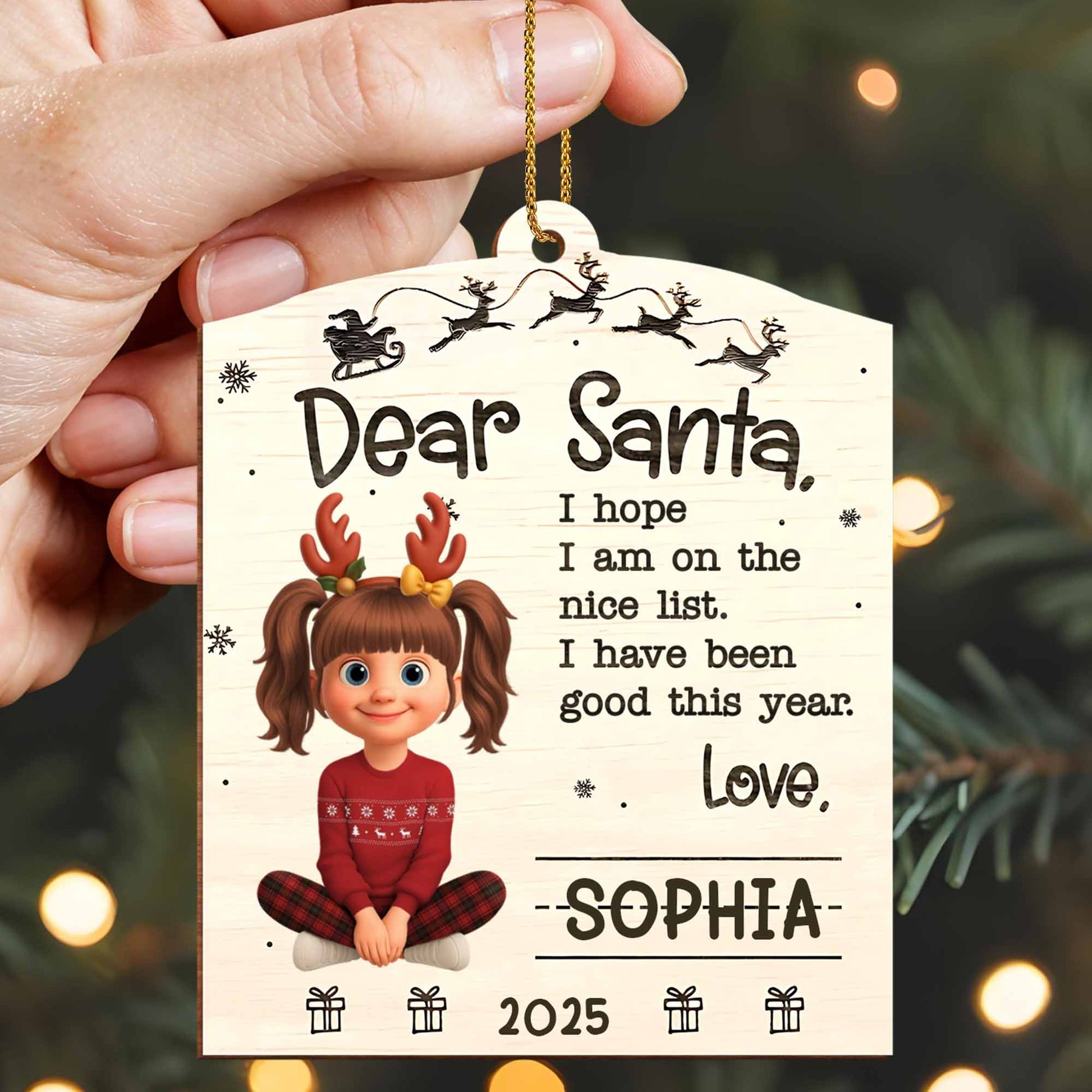 Dear Santa, I Hope I Am on The Nice List