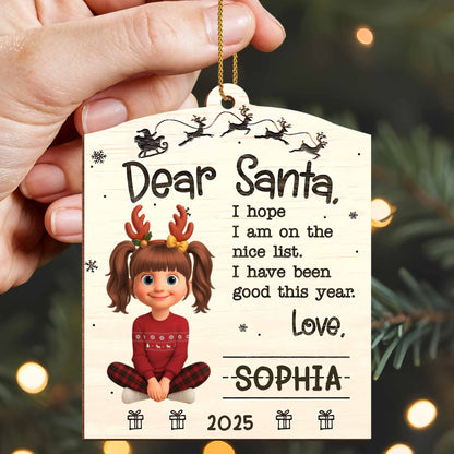 Dear Santa, I Hope I Am on The Nice List