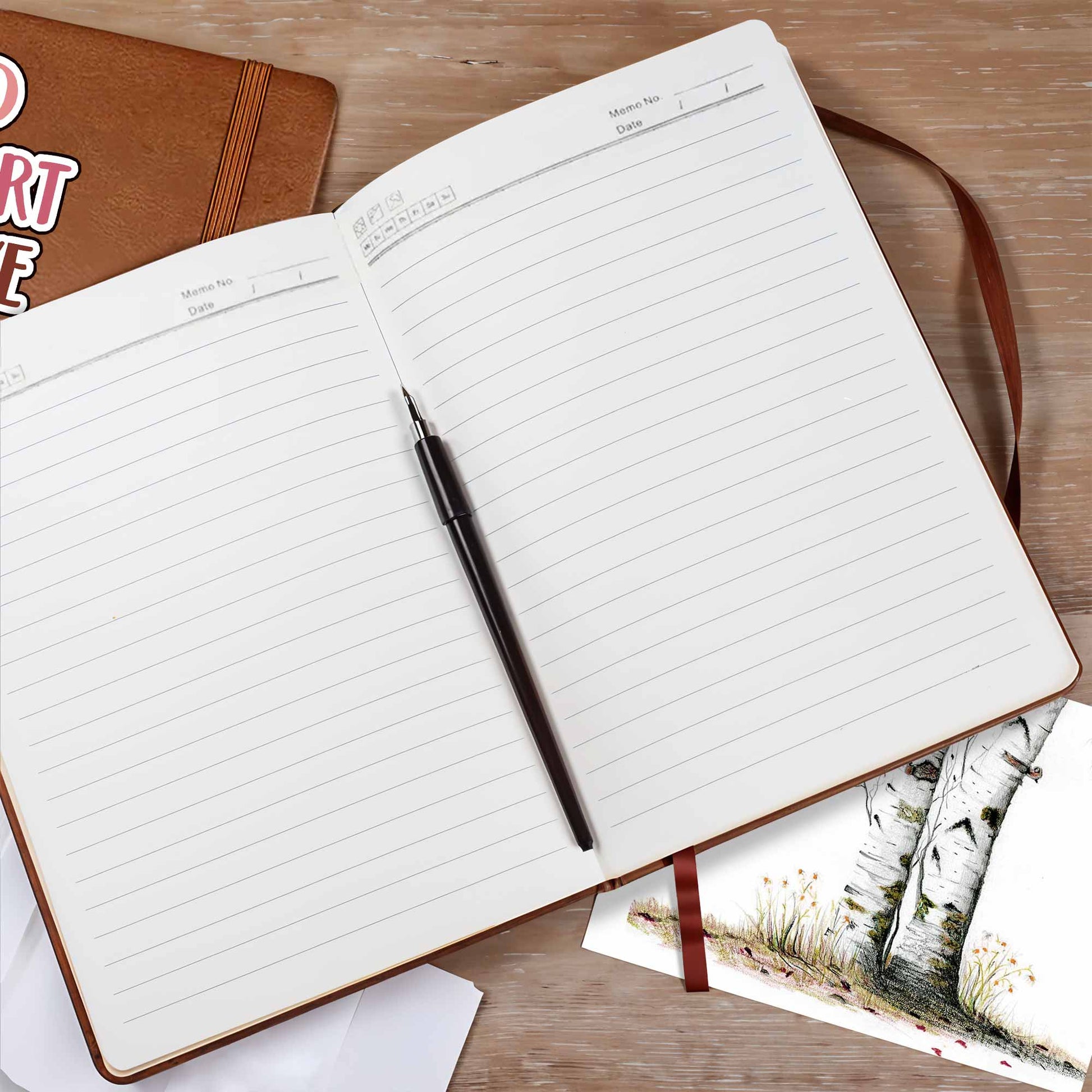 I Am Kind, I Am Smart, Inspirational Words Leather Journal