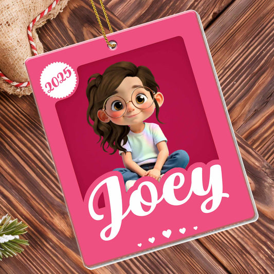 To Joey, Customized With Love, Cute Girl With Glasses