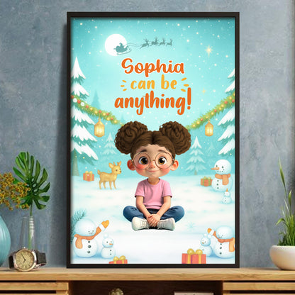 Sophie Can Be Anything Autumn Inspiration - Personalized Custom Vertical Poster - KID358_VPOS