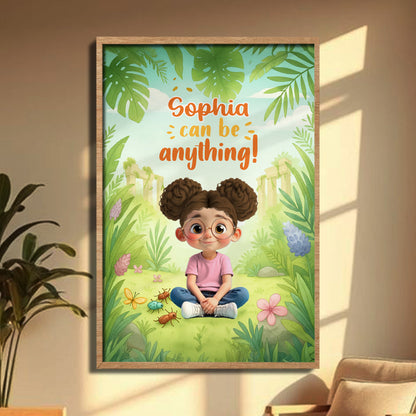 Sophie Can Be Anything Autumn Inspiration - Personalized Custom Vertical Poster - KID358_VPOS