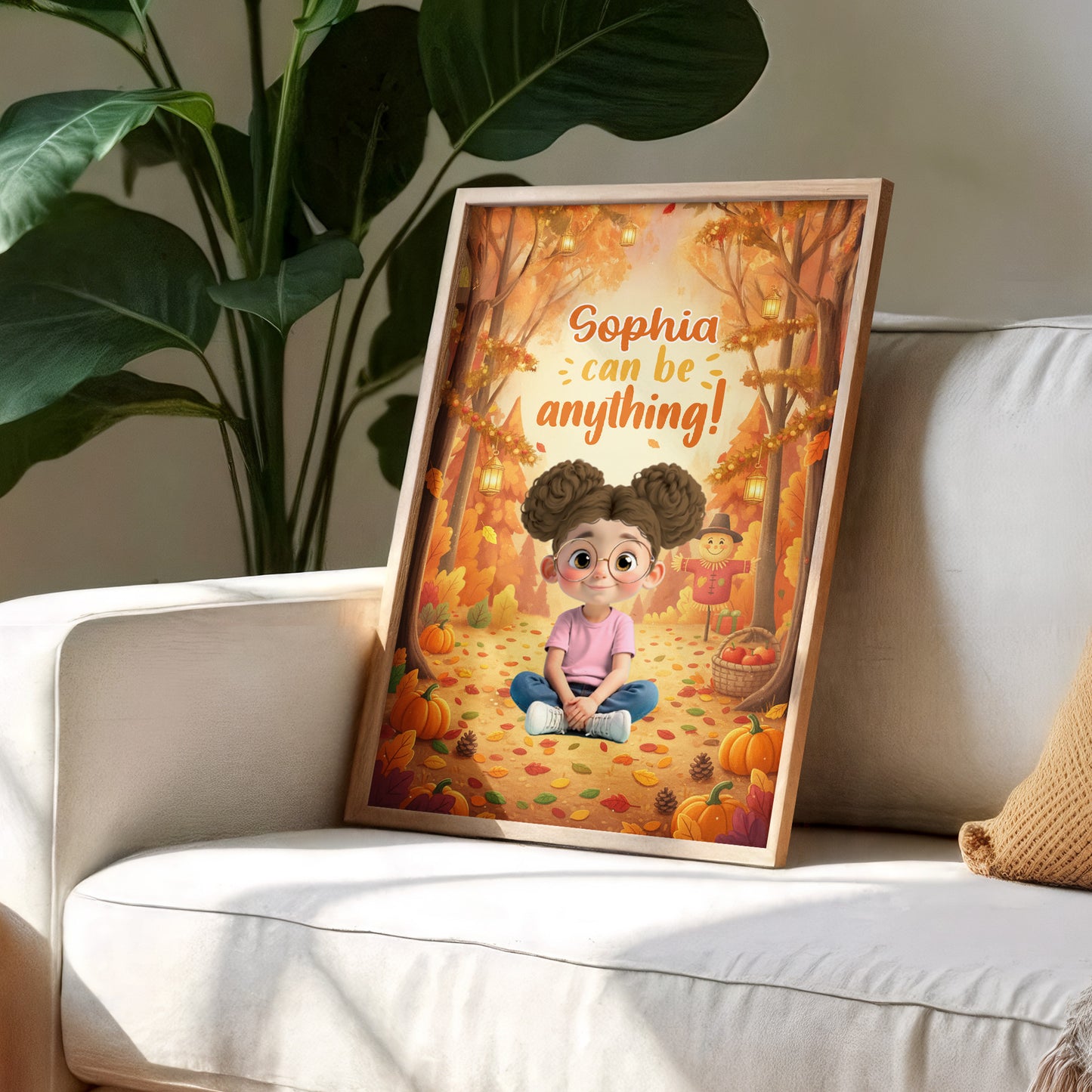 Sophie Can Be Anything Autumn Inspiration - Personalized Custom Vertical Poster - KID358_VPOS