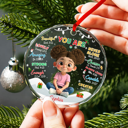 You Are Never Alone, Young Girl With Christmas Decorations