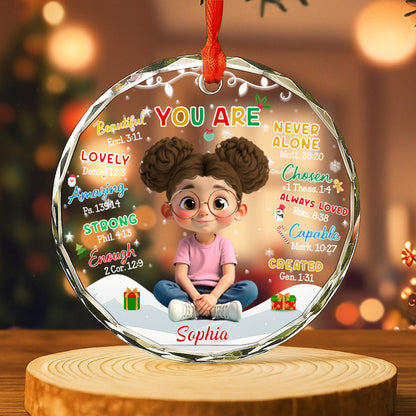 You Are Never Alone, Young Girl With Christmas Decorations