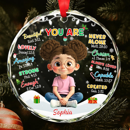 You Are Never Alone, Young Girl With Christmas Decorations
