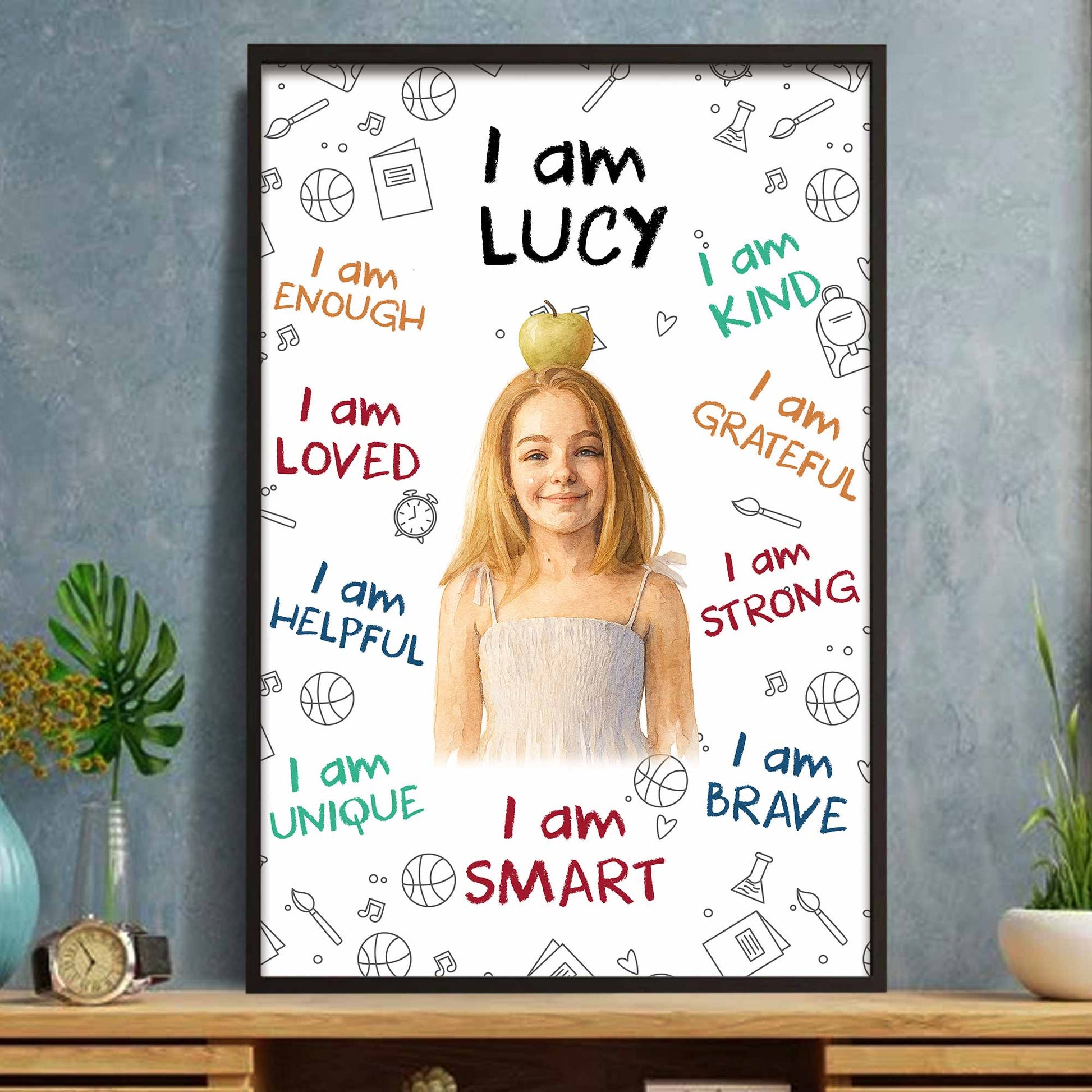 I Am [Name], Empowerment And Positive Affirmations Poster