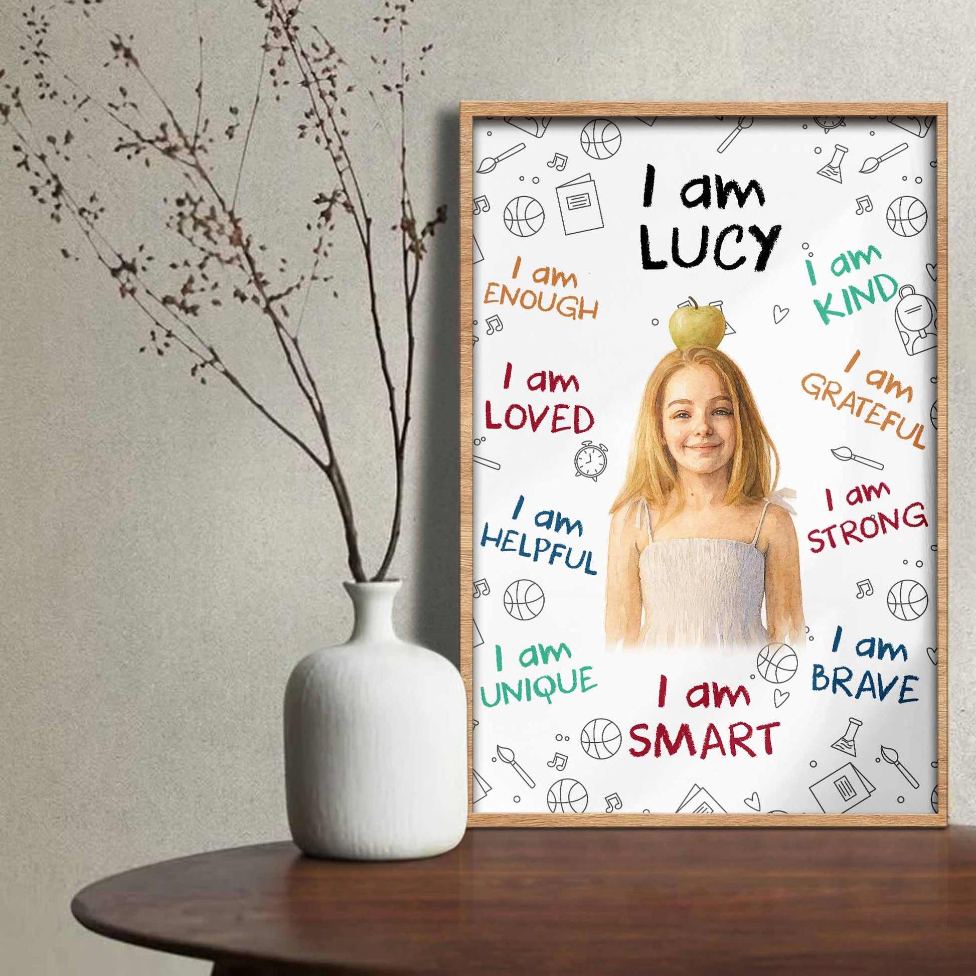 I Am [Name], Empowerment And Positive Affirmations Poster