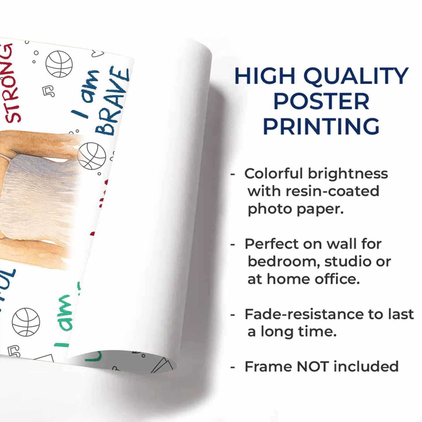 I Am [Name], Empowerment And Positive Affirmations Poster