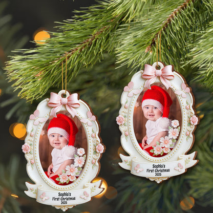 Sophia's First Christmas With Beautiful Flowers