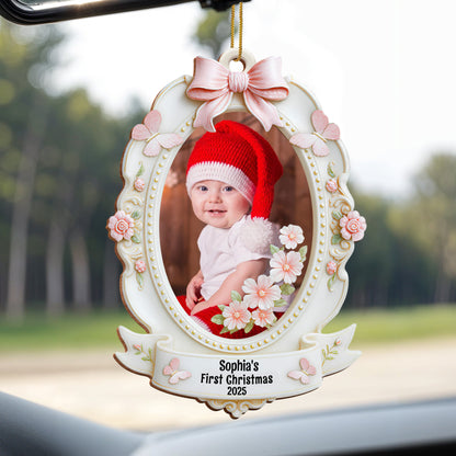 Sophia's First Christmas With Beautiful Flowers