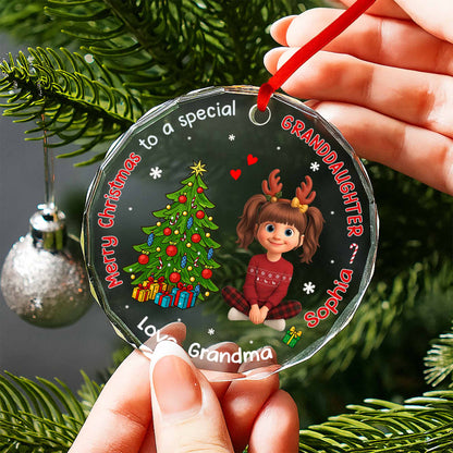 Merry Christmas To A Special Granddaughter With Christmas Tree