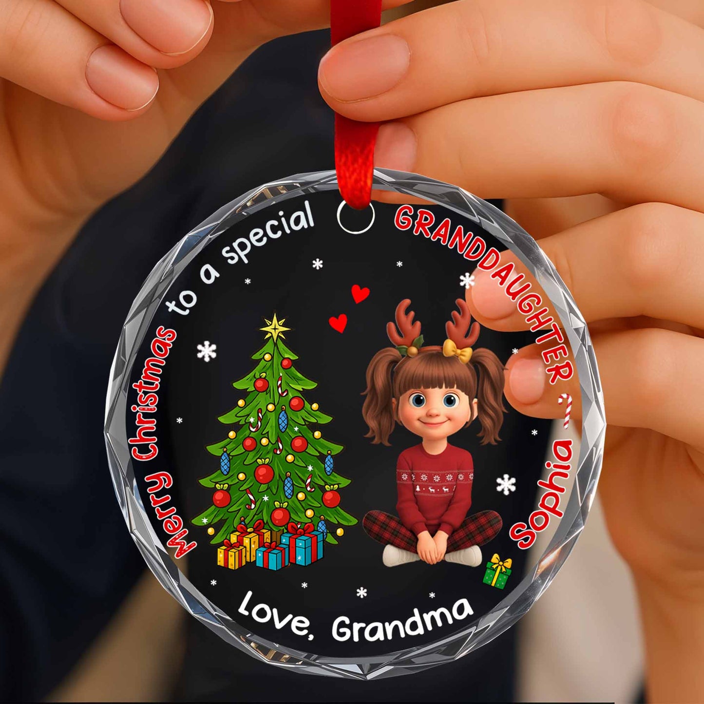 Merry Christmas To A Special Granddaughter With Christmas Tree