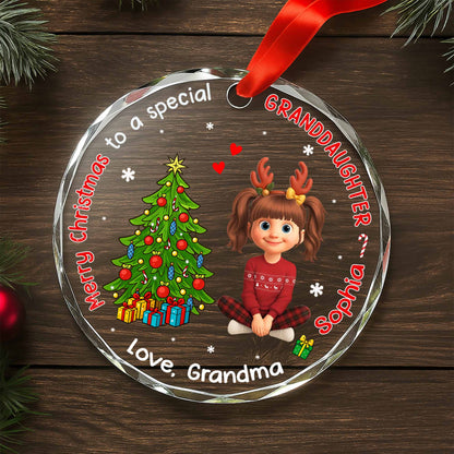 Merry Christmas To A Special Granddaughter With Christmas Tree